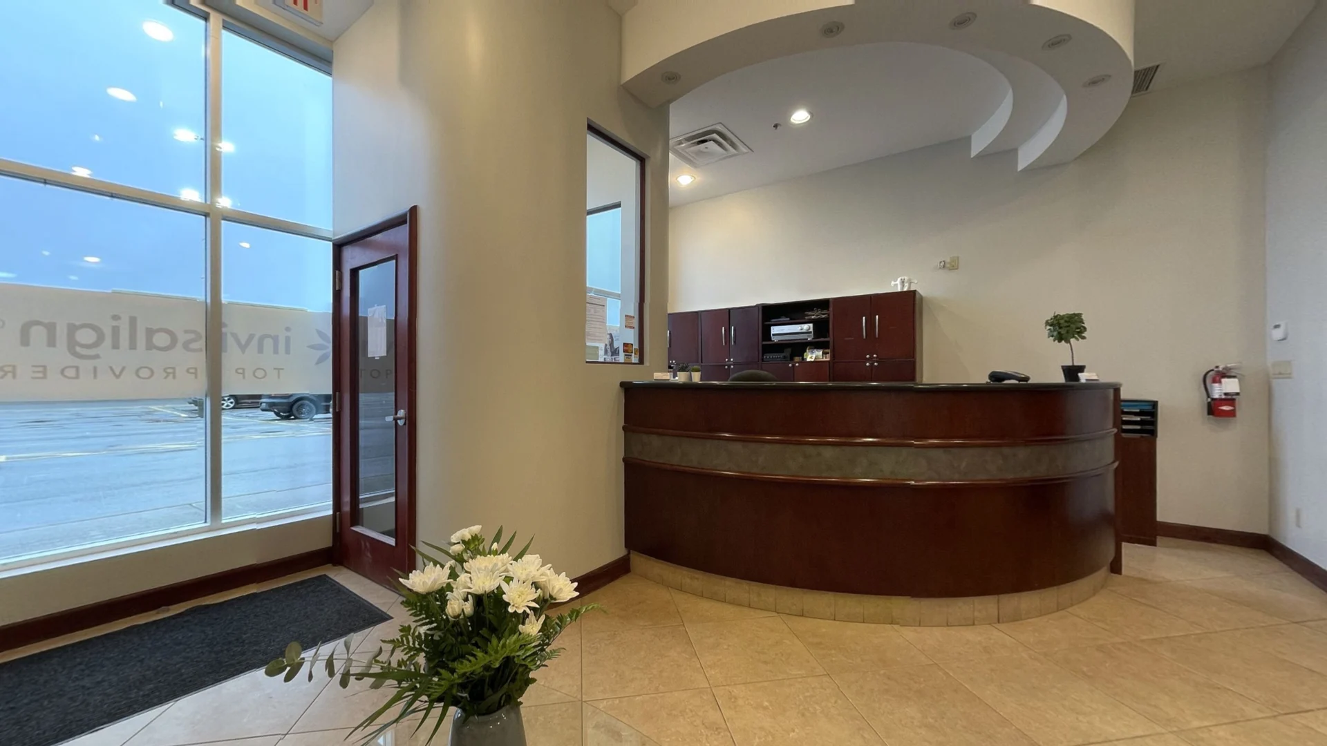 reception table area
